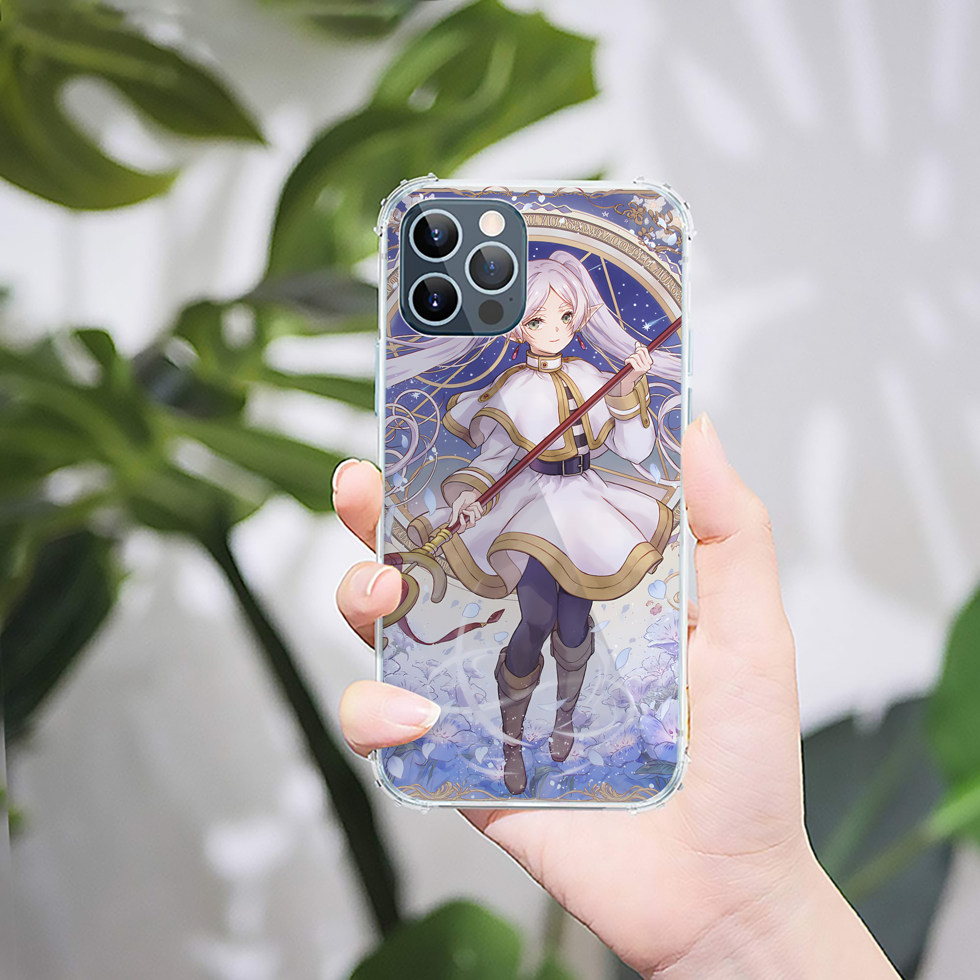 （画像用） 葬送のフリーレン Frieren 【iPhone 12シリーズ対応】透明スマホケース（クリアソフトケース）